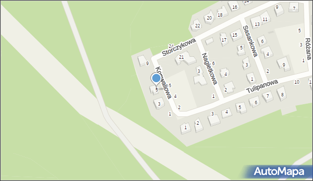 Krępa Słupska, Konwaliowa, 5, mapa Krępa Słupska