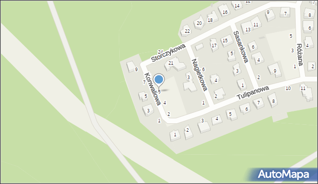 Krępa Słupska, Konwaliowa, 6, mapa Krępa Słupska