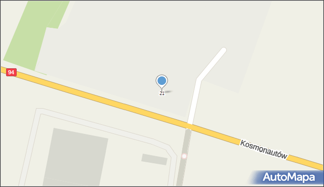 Krępice, Kosmonautów, 21, mapa Krępice