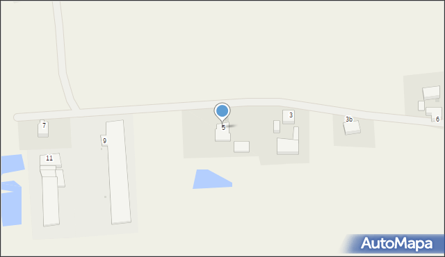 Krępsko, Koszykowa, 5, mapa Krępsko