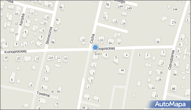 Krobia, Konopnickiej Marii, 7, mapa Krobia