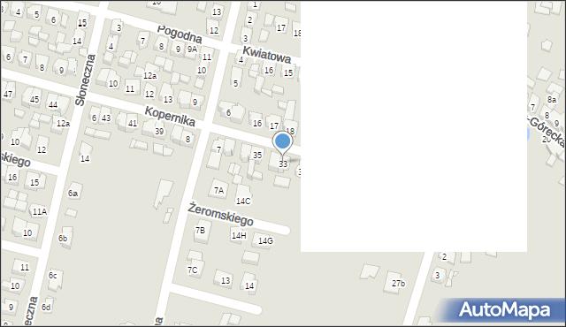 Krobia, Kopernika Mikołaja, 33, mapa Krobia