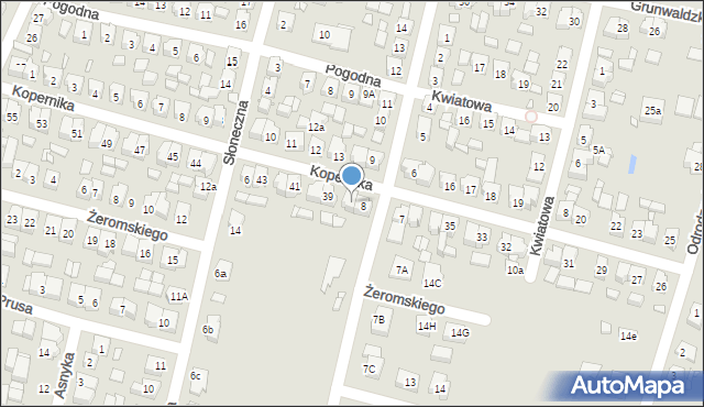 Krobia, Kopernika Mikołaja, 38, mapa Krobia