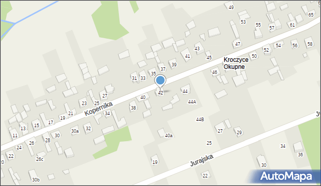 Kroczyce, Kopernika Mikołaja, 42, mapa Kroczyce