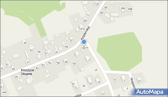 Kroczyce, Kopernika Mikołaja, 62, mapa Kroczyce