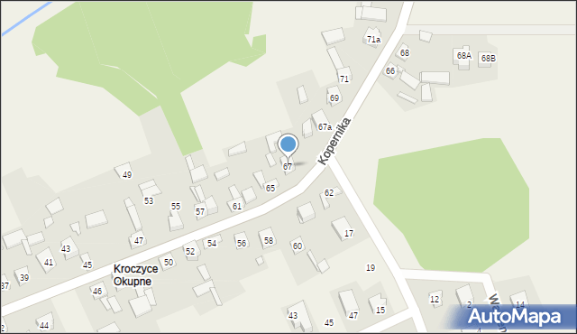 Kroczyce, Kopernika Mikołaja, 67, mapa Kroczyce
