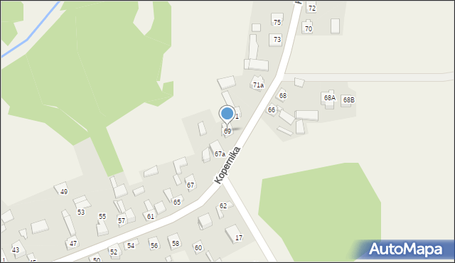 Kroczyce, Kopernika Mikołaja, 69, mapa Kroczyce