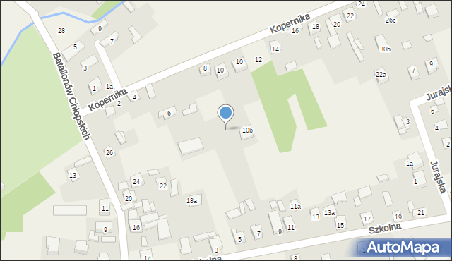 Kroczyce, Kopernika Mikołaja, 8a, mapa Kroczyce