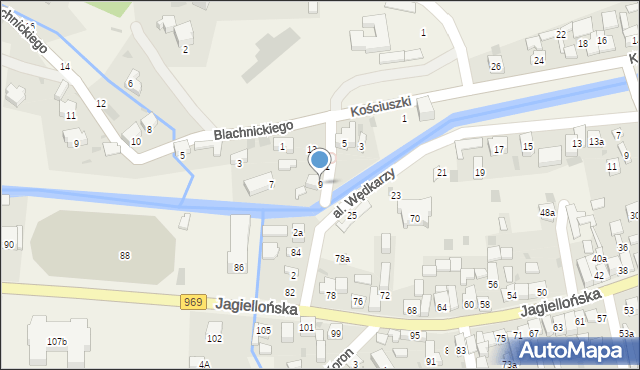 Krościenko nad Dunajcem, Kościuszki Tadeusza, gen., 9, mapa Krościenko nad Dunajcem