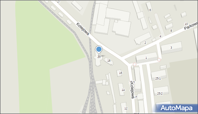 Krośniewice, Kolejowa, 20, mapa Krośniewice