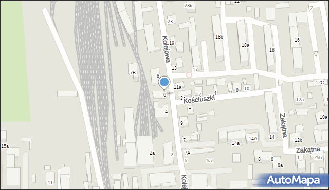 Krośniewice, Kolejowa, 6, mapa Krośniewice