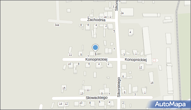 Krośniewice, Konopnickiej Marii, 5, mapa Krośniewice