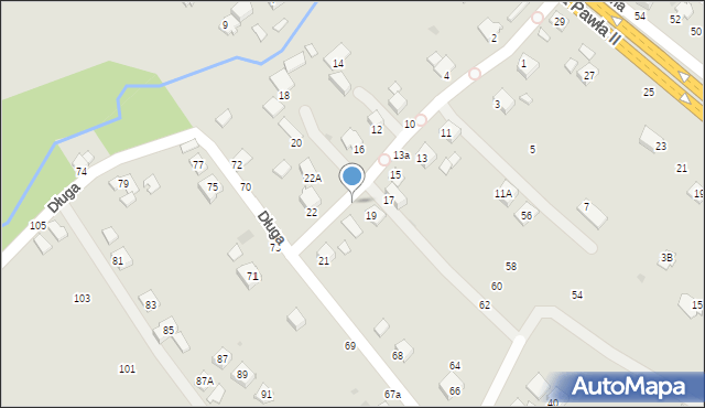 Krosno, Kochanowskiego Jana, 19a, mapa Krosna