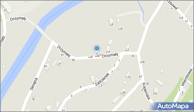 Krosno, Kopernika Mikołaja, 124, mapa Krosna