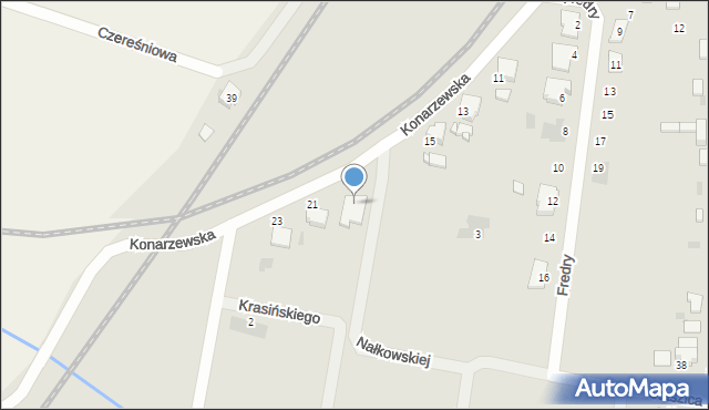 Krotoszyn, Konarzewska, 19, mapa Krotoszyna