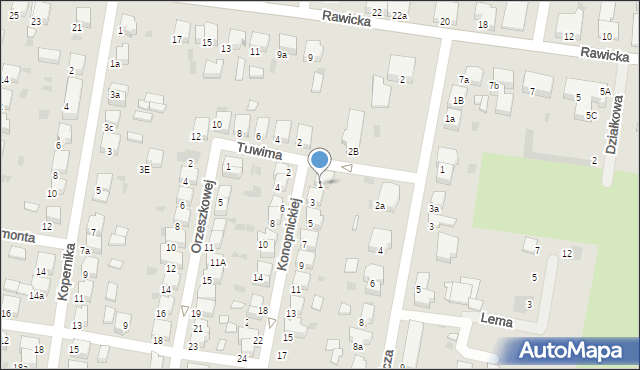 Krotoszyn, Konopnickiej Marii, 1, mapa Krotoszyna