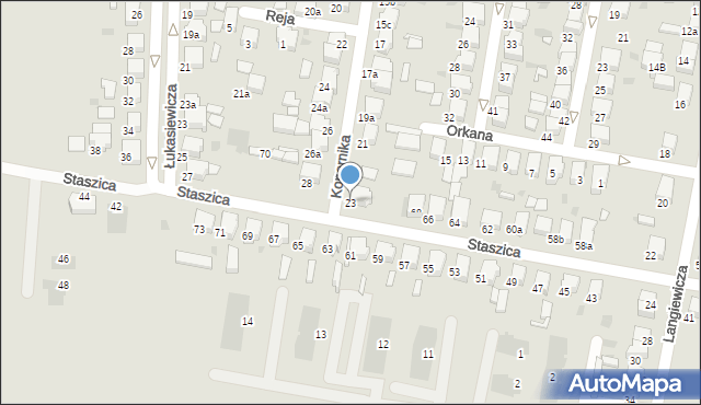 Krotoszyn, Kopernika Mikołaja, 23, mapa Krotoszyna