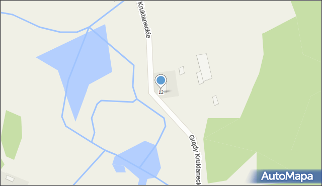 Kruklanki, Kolonia, 12, mapa Kruklanki