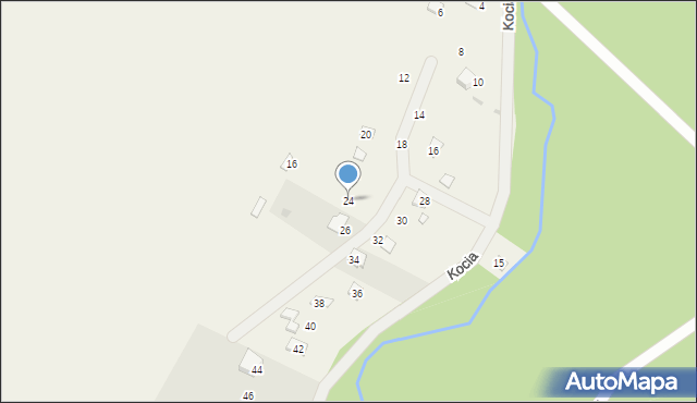 Kruszówiec, Kocia, 24, mapa Kruszówiec