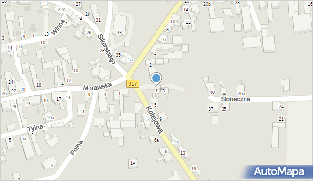 Krzanowice, Kolejowa, 1, mapa Krzanowice