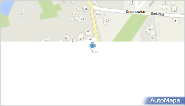 Krzanowice, Kolejowa, 24c, mapa Krzanowice