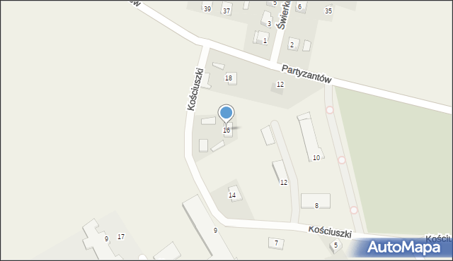 Krzczonów, Kościuszki Tadeusza, gen., 16, mapa Krzczonów