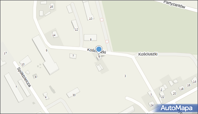 Krzczonów, Kościuszki Tadeusza, gen., 5, mapa Krzczonów