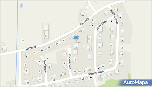 Krzeptów, Koperkowa, 8, mapa Krzeptów