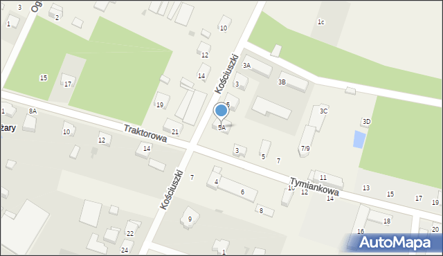 Ksawerów, Kościuszki Tadeusza, gen., 5A, mapa Ksawerów
