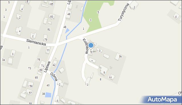 Kuraszków, Kościelna, 5, mapa Kuraszków