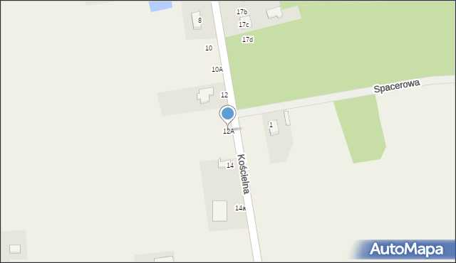 Kurowice Kościelne, Kościelna, 12A, mapa Kurowice Kościelne