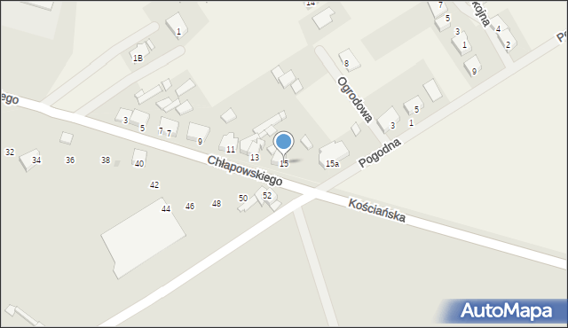 Kurza Góra, Kościańska, 15, mapa Kurza Góra