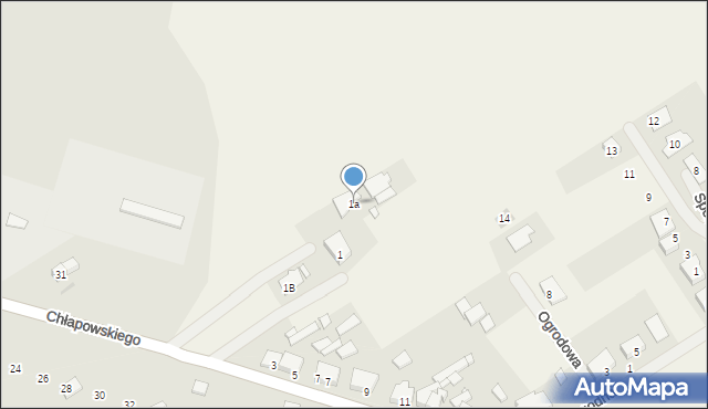 Kurza Góra, Kościańska, 1a, mapa Kurza Góra