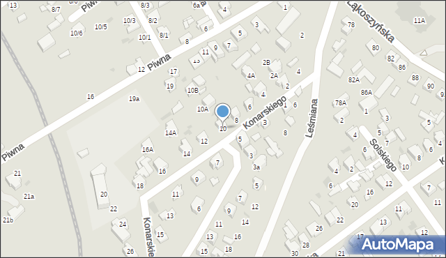 Kutno, Konarskiego Stanisława, 10, mapa Kutno