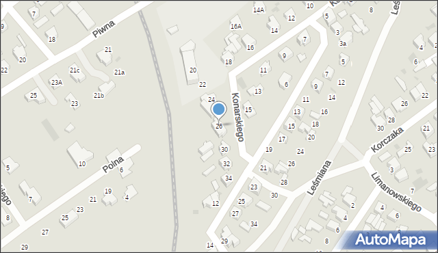 Kutno, Konarskiego Stanisława, 26, mapa Kutno