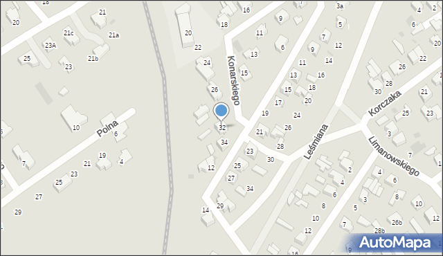 Kutno, Konarskiego Stanisława, 32, mapa Kutno