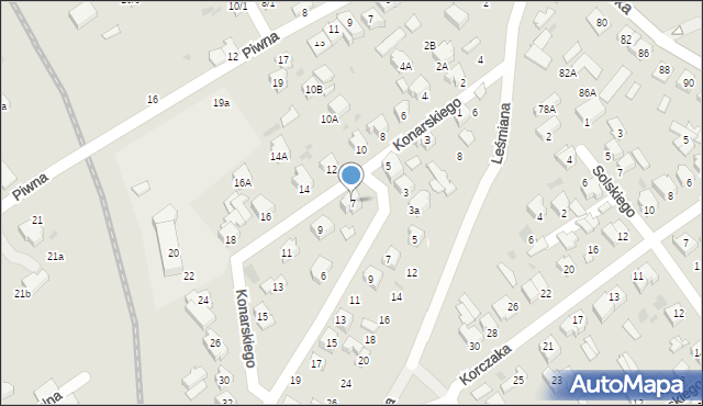 Kutno, Konarskiego Stanisława, 7, mapa Kutno