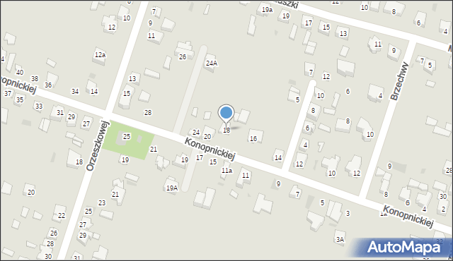 Kutno, Konopnickiej Marii, 18, mapa Kutno