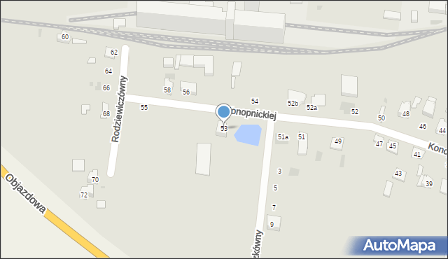 Kutno, Konopnickiej Marii, 53, mapa Kutno