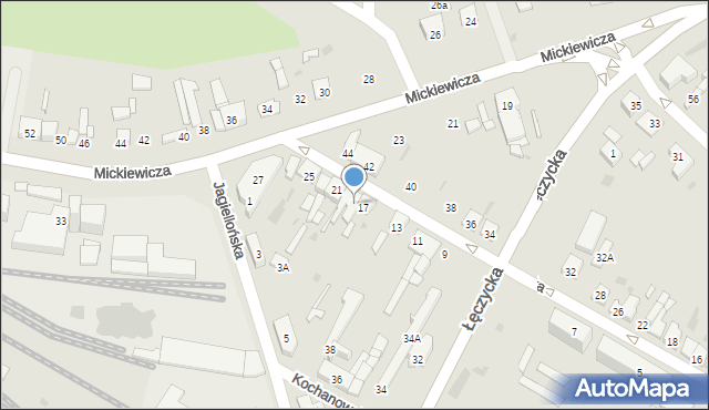 Kutno, Kopernika Mikołaja, 19, mapa Kutno