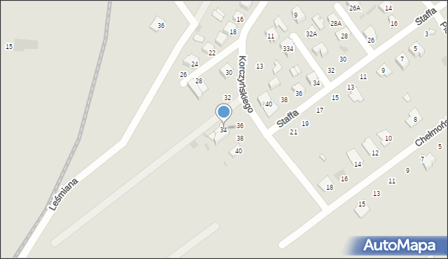 Kutno, Korczyńskiego Benedykta, 34, mapa Kutno