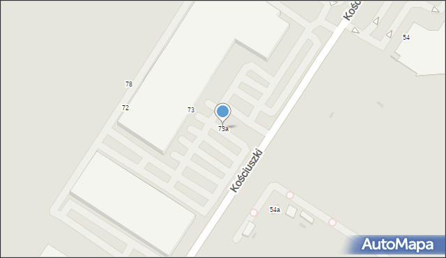 Kutno, Kościuszki Tadeusza, gen., 73a, mapa Kutno