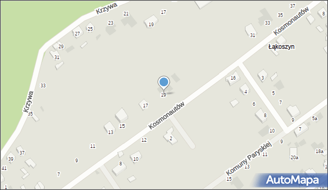 Kutno, Kosmonautów, 19, mapa Kutno