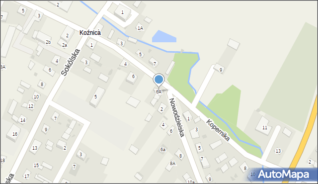 Kuźnica, Kopernika Mikołaja, 6A, mapa Kuźnica