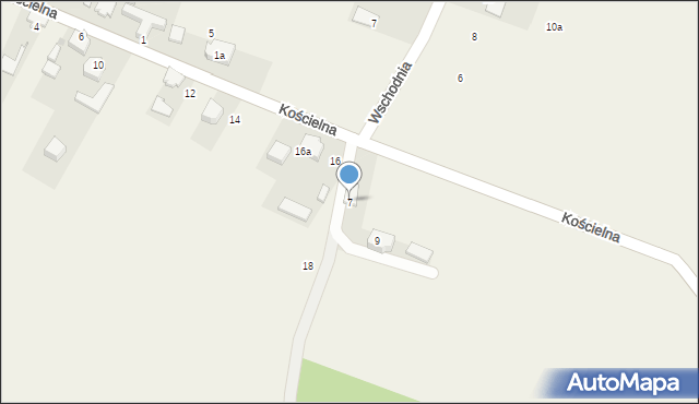 Kwaśniów Górny, Kościelna, 7, mapa Kwaśniów Górny