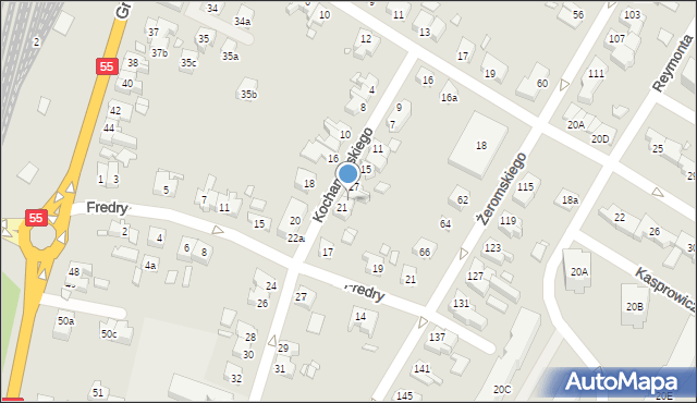 Kwidzyn, Kochanowskiego Jana, 19, mapa Kwidzyn