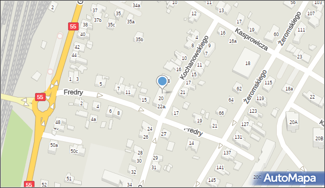 Kwidzyn, Kochanowskiego Jana, 20a, mapa Kwidzyn