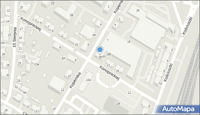 Kwidzyn, Konopnickiej Marii, 19, mapa Kwidzyn