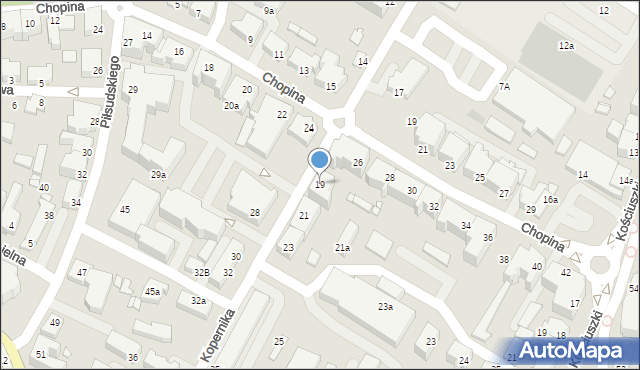 Kwidzyn, Kopernika Mikołaja, 19, mapa Kwidzyn