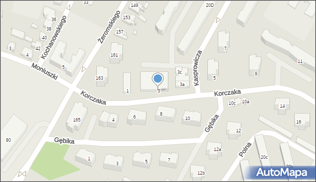Kwidzyn, Korczaka Janusza, 3, mapa Kwidzyn